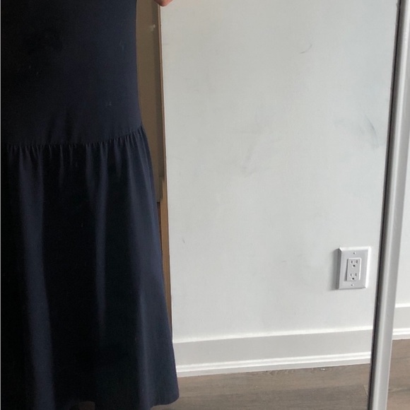 COS navy blue maxi t shirt dress in 100% cotton - Picture 4 of 4